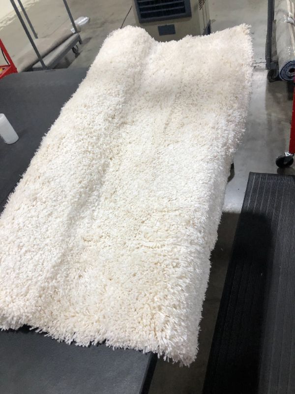 Photo 2 of 5'1"x6'9" Solid Eyelash Woven Shag Rug - Project 62