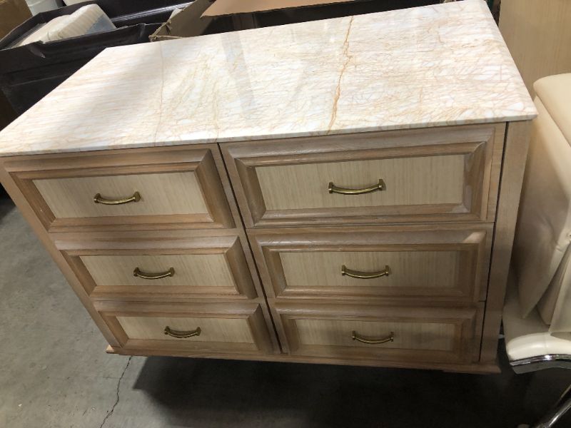 Photo 6 of 4 DRAWER WOODEN DRESSER H33 INCH W47 INCH L25 INCH (DRESSER ONLY)