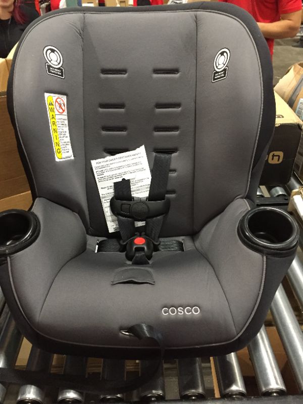 Photo 2 of Cosco Onlook 2-in-1 Convertible Car Seat, Rear-Facing 5-40 pounds and Forward-Facing 22-40 pounds and up to 43 inches, Black Arrows
