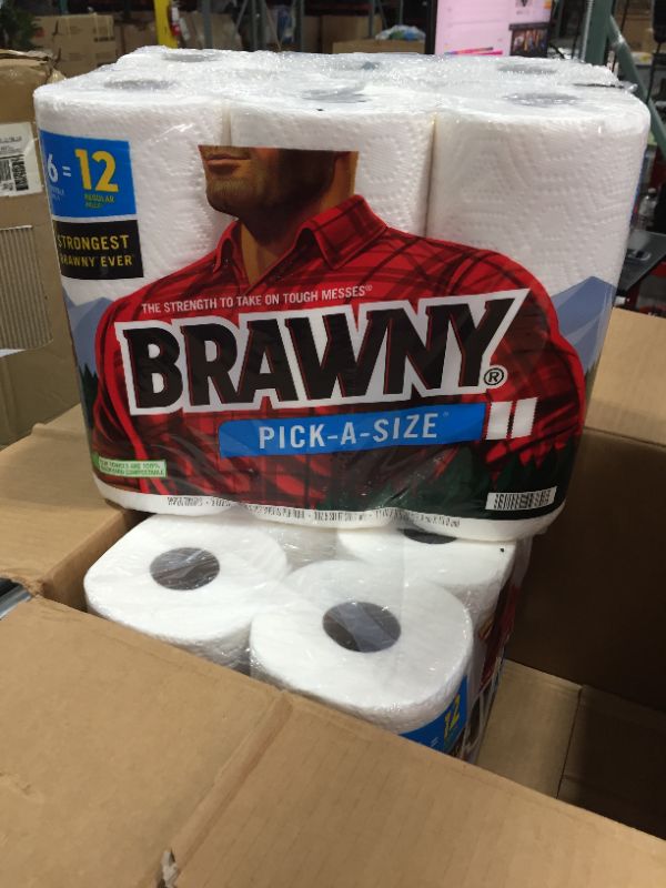 Photo 2 of Brawny® Pick-A-Size® Paper Towels, 12 Double Rolls = 24 Regular Rolls
