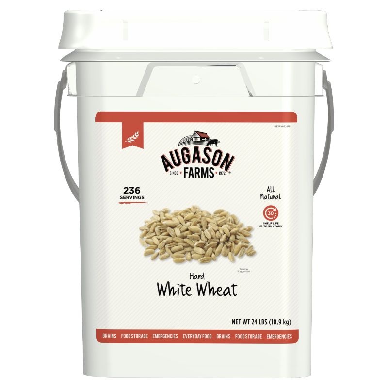 Photo 1 of Augason Farms Hard White Wheat Emergency Food Storage 26 Pound
