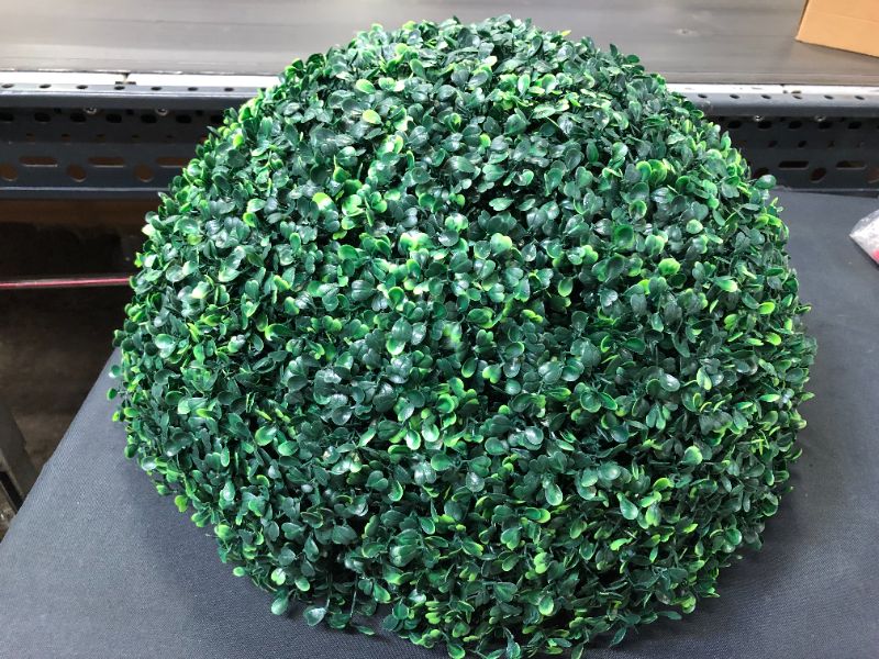 Photo 1 of 2 pcs Artificial Boxwood Half Balls 16"  