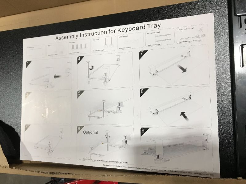 Photo 2 of ergonomic keyboard tray