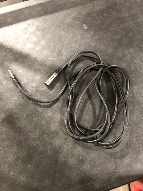 Photo 2 of Monoprice XLR Male to 1/4in TRS Male Cable - 6 Feet, 16AWG, Gold Plated, High Fidelity and Eliminate Noise in the Recording Studio and on the Stage
