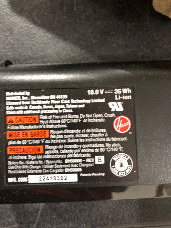 Photo 1 of TROOX 18V 3.5 AH Lithium Ion Replacement Battery for Hoover
