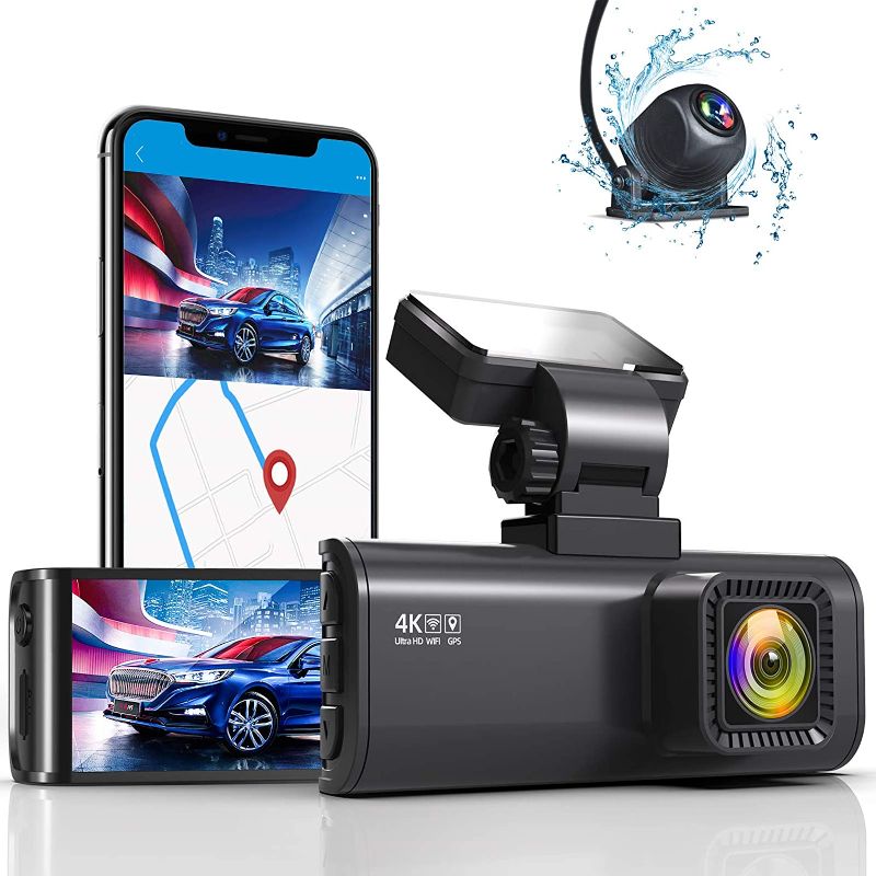 Photo 1 of REDTIGER 4K Dual Dash Cam Built-in WiFi GPS Front 4K/2.5K and Rear 1080P Dual Dash Camera for Cars,3.16" Display,170° Wide Angle Dashboard Camera Recorder with Sony Sensor,Support 256GB Max
