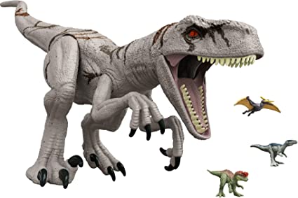 Photo 1 of Jurassic World Dominion Super Colossal Atrociraptor Action Figure, Extra Large Dinosaur Toy 37 Inches, Movable Joints & Stomach Release, 4 Years & Up