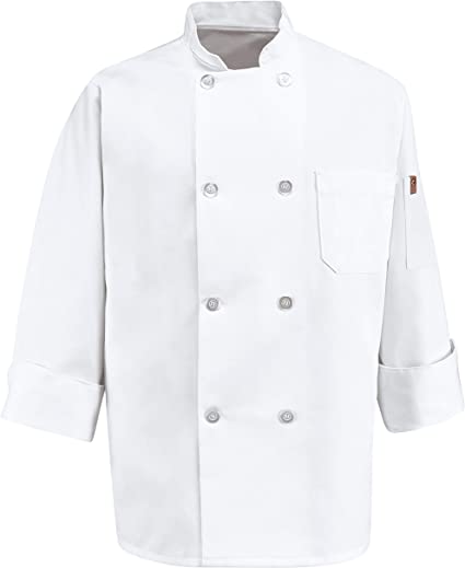 Photo 1 of 3XL - Chef Designs Men's Rk Eight Pearl Button Chef Coat