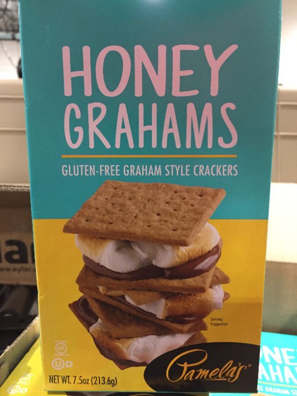 Photo 1 of 2 Pack - Pamela's Products Gluten-Free Honey Grahams Honey 7.5 Oz (exp. 02.10.2022)