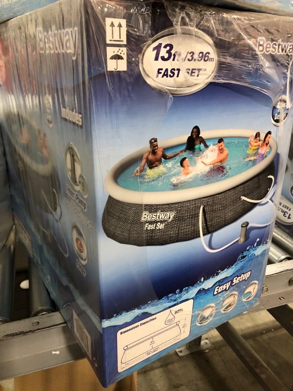 Photo 3 of Bestway Fast Set 13’ X 33” Round Inflatable Pool Set