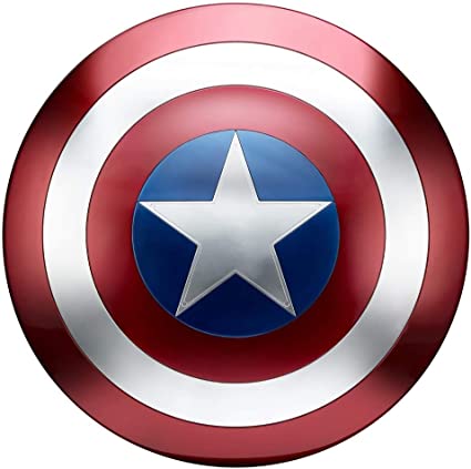 Photo 1 of Captain America Metal Shield Avengers 1:1 Cosplay Props Red