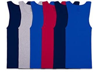 Photo 1 of 3XL - Fruit of the Loom Men's Tag-Free Tank A-Shirt