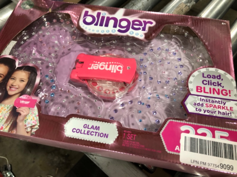 Photo 2 of Blinger Ultimate Set, Glam Collection, Comes with Glam Styling Tool & 225 Gems - Load, Click, Bling! Hair, Fashion, Anything! (Amazon Exclusive)