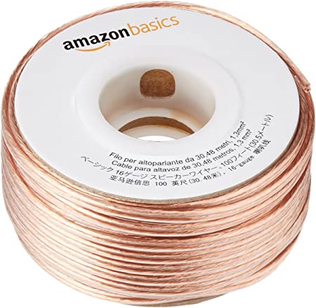 Photo 1 of Amazon Basics 16-Gauge Speaker Wire Cable, 100 Feet