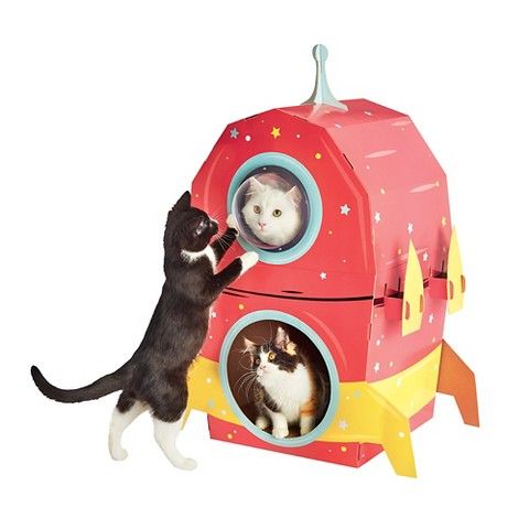 Photo 1 of BOOTS & BARKLEY™ RETRO SPACESHIP CAT SCRATCHER
