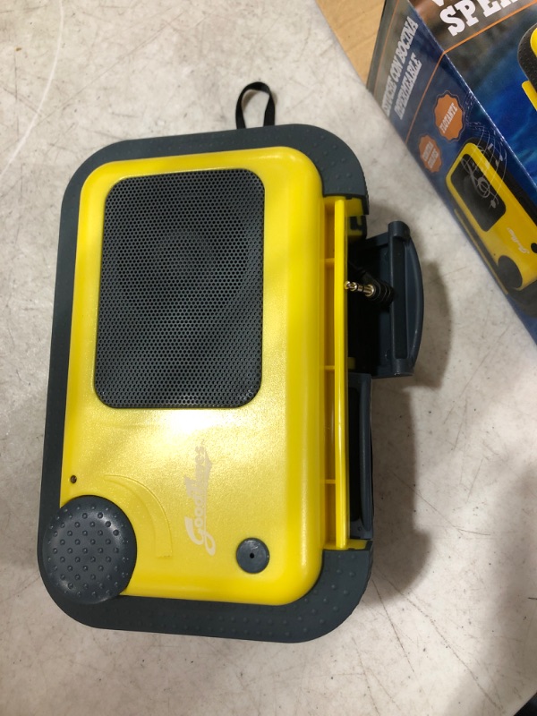 Photo 3 of Good Times Floating Waterproof Speaker Case for All iPhone and Android Phones (Yellow)
