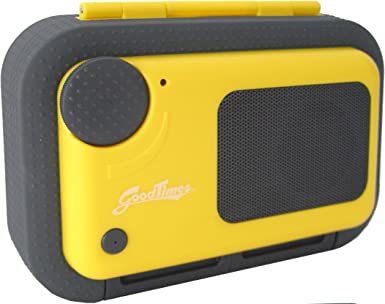 Photo 1 of Good Times Floating Waterproof Speaker Case for All iPhone and Android Phones (Yellow)
