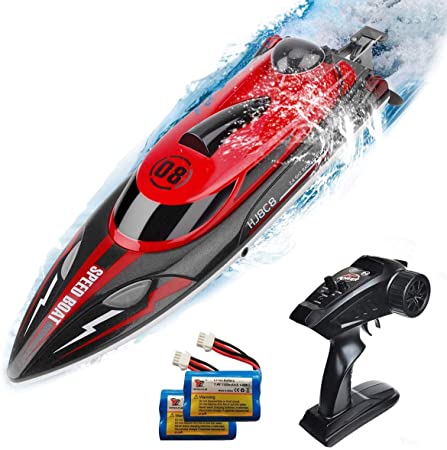 Photo 1 of HJ808 RC Boat 2.4Ghz 25km/h High-Speed Remote Control Racing Ship Water Speed Boat Children Model Toy
