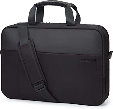 Photo 1 of Laptop Bag,LIGHT FLIGHT 15.6 Inch Expandable Briefcase for Men Women,Slim Laptop Bag for Computer,Water Resistant Business Bag,Black
