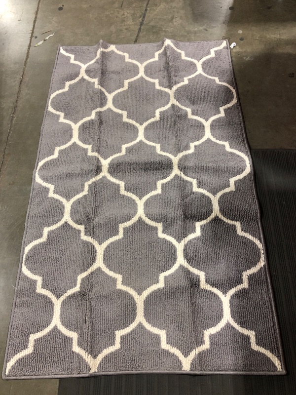 Photo 1 of 35 x59inch Grey Area Rug.