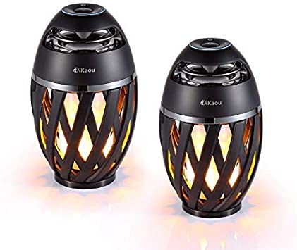 Photo 1 of DIKAOU Led Flame Speaker, Torch Atmosphere Bluetooth Speakers&Outdoor Portable Stereo Speaker with HD Audio and Enhanced Bass,LED flickers Warm Yellow Lights BT4.2 for iPhone/iPad/Android
