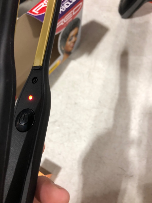 Photo 1 of Kiss Red by Pencil Flat Iron Hair Straightener, 0.3 Inch, Ceramic
