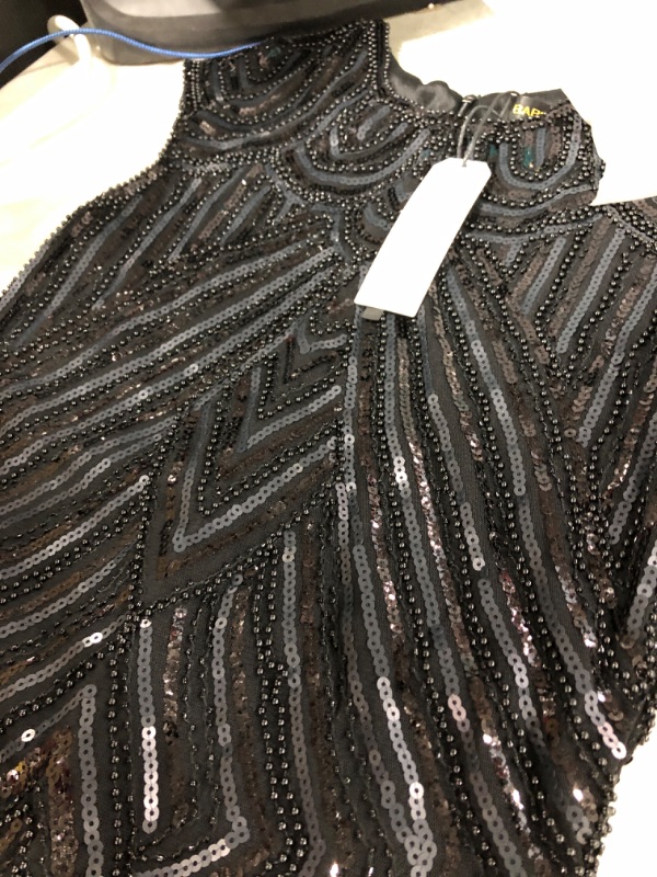 Photo 3 of BABEYOND Women's Flapper Dresses 1920s Beaded Fringed Great Gatsby Dress, Large