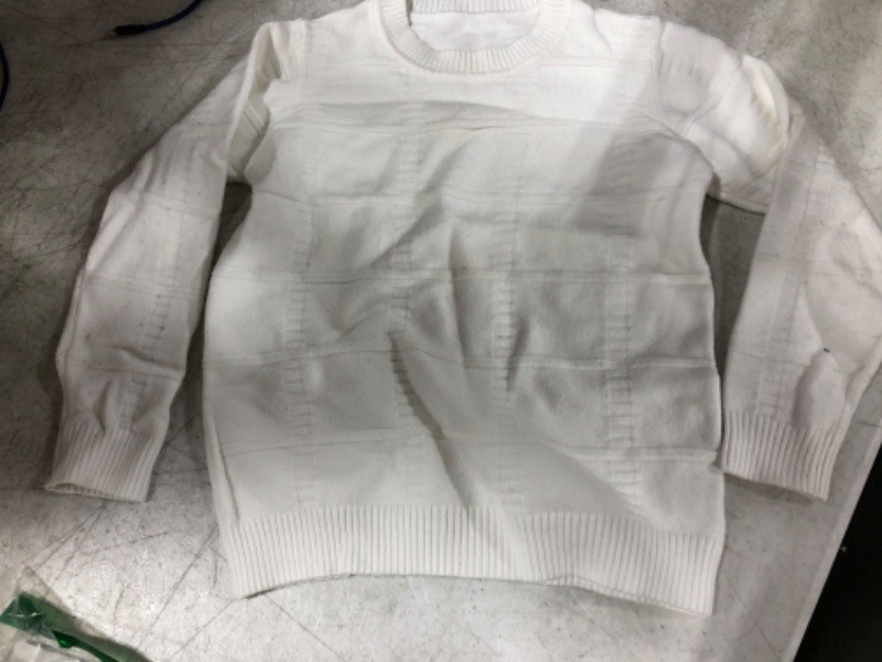 Photo 1 of Little Kids White Casual Dress Sweater, Unisex, size 120