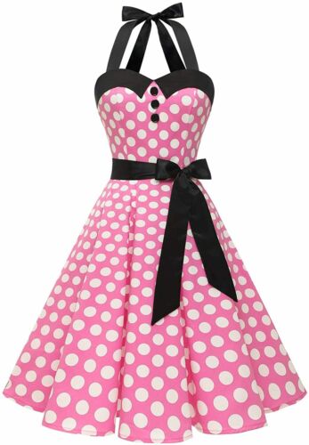 Photo 1 of Dressystar Vintage Polka Dot Retro Cocktail Prom Dresses 50's 60's Rockabilly Bandage, 2XL