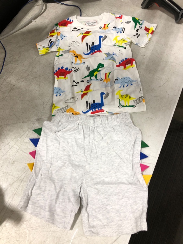 Photo 1 of Boys' Cotton Shorts Set, 2 pcs Clothes Set, 6T