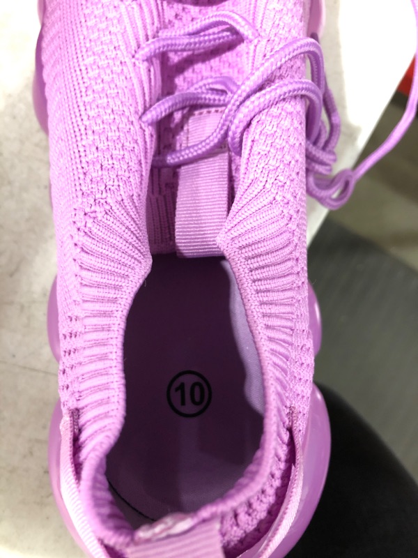 Photo 3 of CAS-MOS Women Breathable Air Cushion Walking Tennis Damping Running Shoes Slip on Casual Fashion Sneakers, Size 10