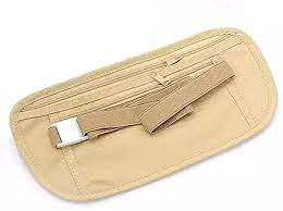 Photo 1 of Kiret Travel Waist Pouch for Passport Money Belt Bag Hidden Security Wallet 2 Pcs (Khaki)
