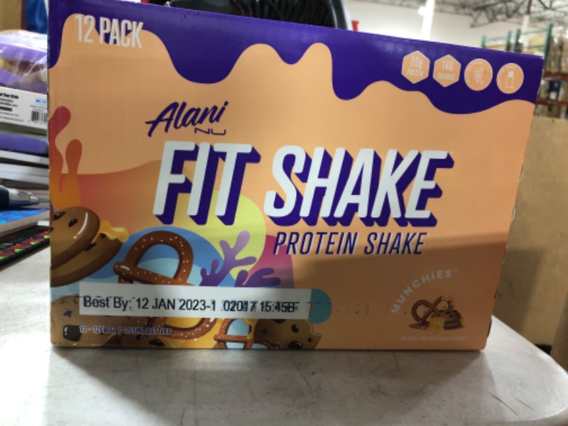 Photo 2 of AlaniNu Fit Shake Protein Drink (Case of 12 x 355ml) - Munchies **BEST BY:01/12/2023**