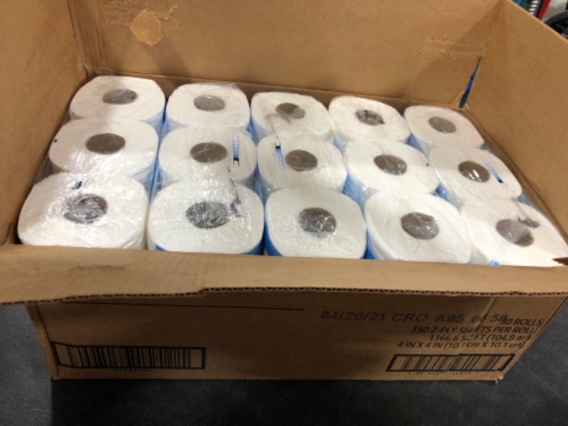 Photo 2 of Amazon Basics 2-Ply Toilet Paper 5 Packs, 6 Rolls per pack (30 Rolls total) (Previously Solimo)
