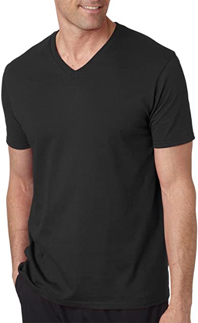 Photo 1 of 2pk Gildan G64V00 Men's Softstyle V-Neck T-Shirt
