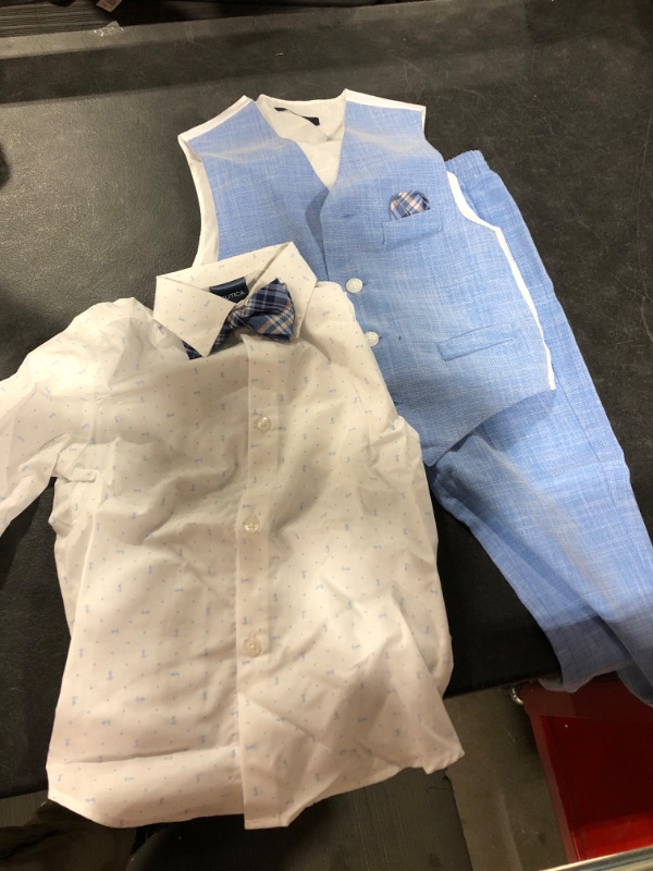 Photo 2 of Nautica Baby Boys' 4-Piece Vest Set with Dress Shirt, Vest, Pants, and Tie
