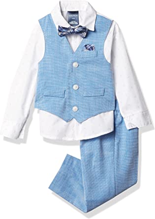 Photo 1 of Nautica Baby Boys' 4-Piece Vest Set with Dress Shirt, Vest, Pants, and Tie

