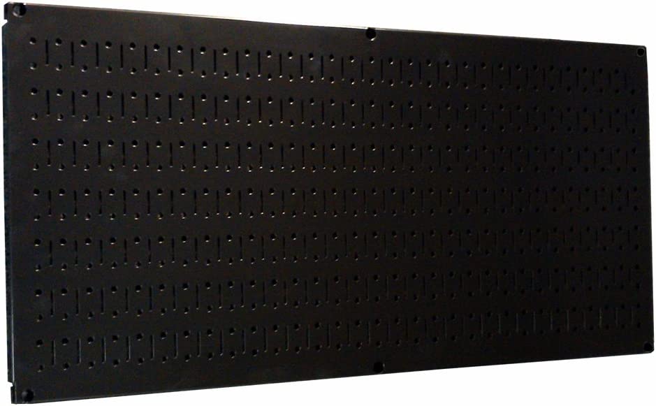 Photo 1 of 3pk of Wall Control Pegboard 16in x 32in Horizontal Black Metal Pegboard Tool Board Panel
