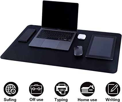 Photo 1 of Weelth Desk Pad, Office Multifunctional Desk Mat, Dual Side Upgrade Pu Leather Large Mouse Pad, Waterproof Writing Mat for Office and Home