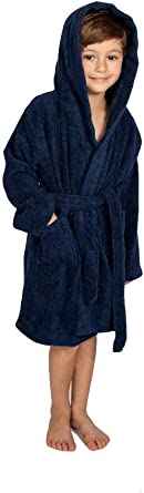 Photo 1 of BAGNO MILANO Kids Robe, Hooded Soft Terry%100 Turkish Cotton Bathrobe for Girls - Boys Cotton Robe, Size 3-5Years Made in Turkey
