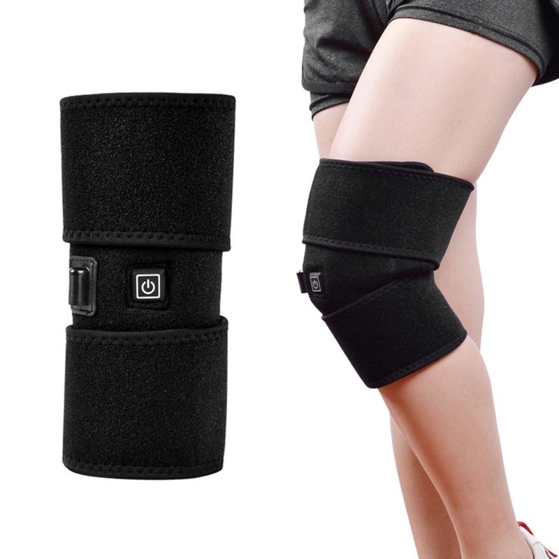 Photo 1 of Heated Knee Brace Wrap Support Portable Infrared Knee Heating Pad for Pain Plug
