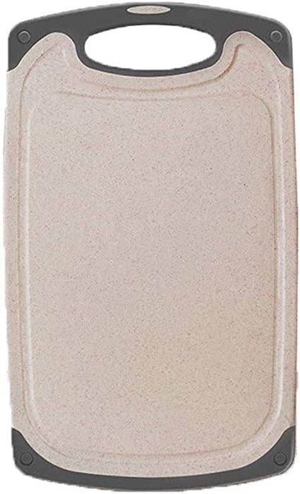 Photo 1 of AINAAN Kitchen Cutting Board,with Non-Slip Feet and Juice Grooves, Easy Grip Handle, Dishwasher Safe, BPA Free, PP, Beige