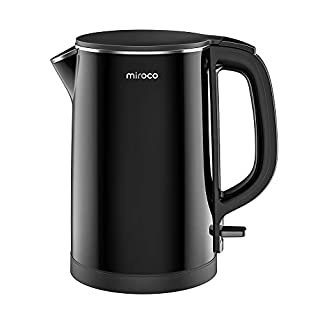 Photo 1 of Electric Kettle, Miroco 1.5L Double Wall 100% Stainless Steel BPA-Free Cool Touch Tea Kettle with Overheating Protection, Cordless with Auto Shut-Off 