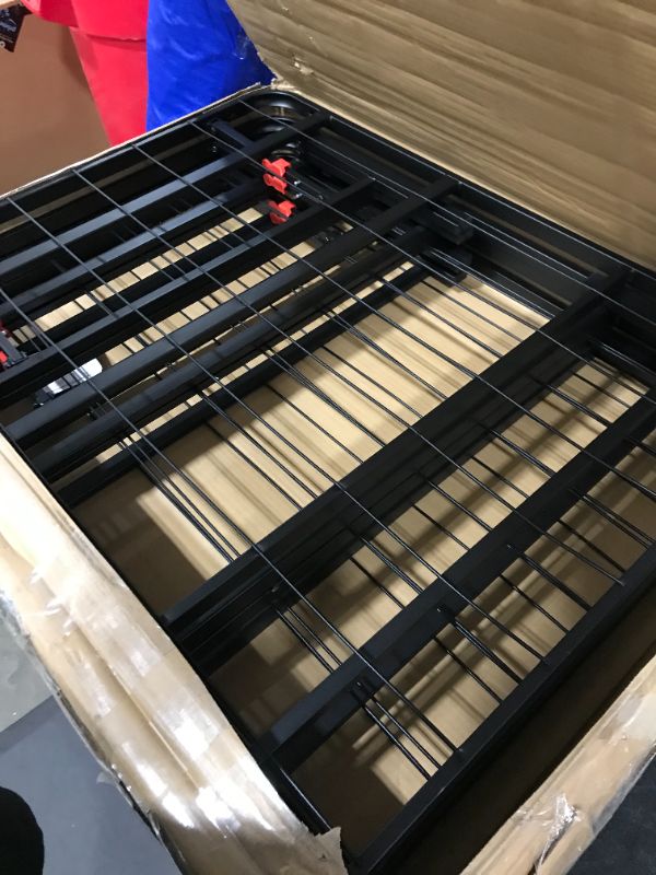 Photo 1 of Amazon Basics Foldable Metal Platform Bed Frame with Tool Free Setup, 18 Inches High, Full, Black
