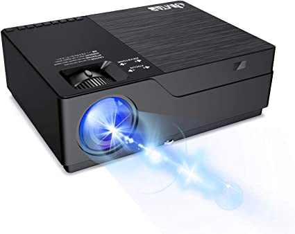 Photo 1 of JIMTAB M18 PRO Native 1080P Video Projector,WiFi HD Projector Support AV,VGA,USB,HDMI, Compatible with Xbox,Laptop,iPhone and Android for Academic Display and Home Theater (Metallic Black(M18 Pro))
