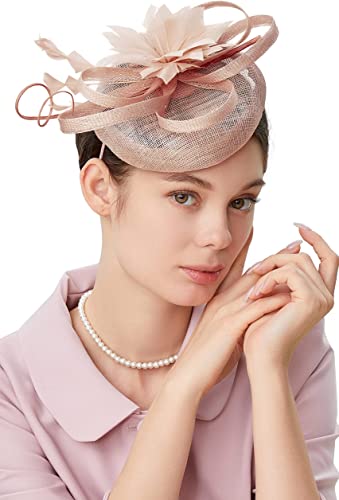 Photo 1 of BABEYOND Fascinator Hat Tea Party Kentucky Derby Pillbox Hat Fascinator Headband
**Not Exact as Stock Photo**