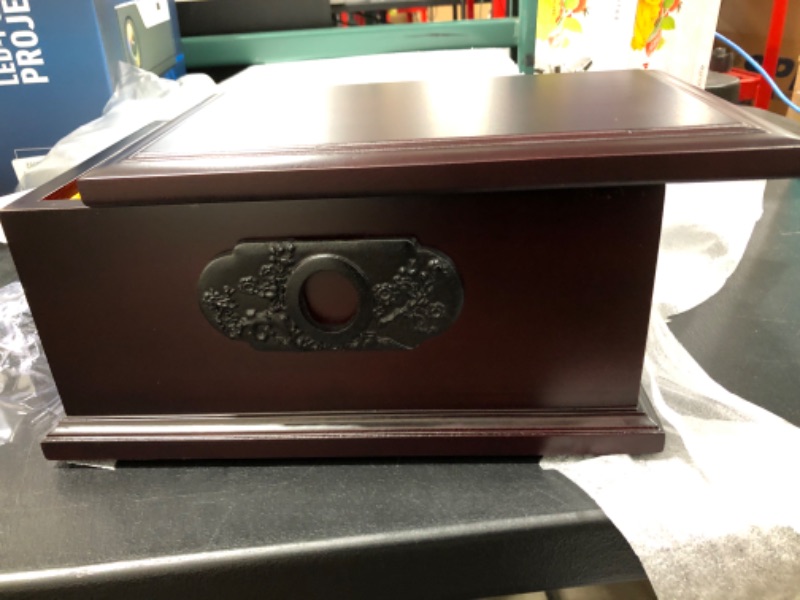 Photo 2 of Wooden Urn Box for Human Adult, Professional Urns for Human Ashes Adult, Cremation Funeral Urns Box, Burial-Cremation Urns (MDF, 11.8 X 7.8 X 5.9 inch)
