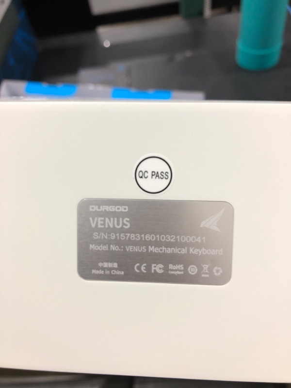 Photo 4 of Durgod HK Venus RGB Mechanical Gaming Keyboard | 60% Layout | USB C Wired | Doubleshot PBT Keycaps | Cherry Profile | NKRO Rollover | Windows & Mac | Aluminium Chassis| Cherry MX Brown, White
