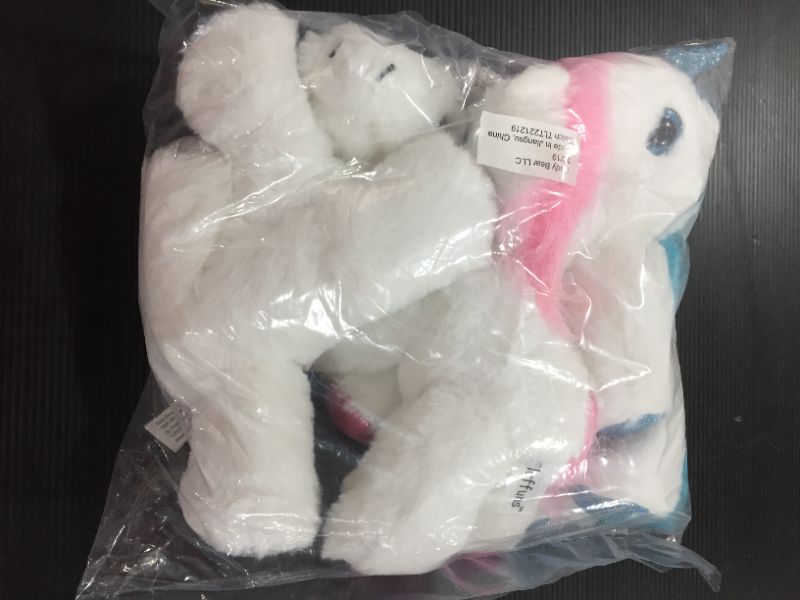 Photo 2 of 3-Pack Unicorn Plush 9" - Safe & Soft Unicorn Stuffed Animal Set in 3 Colors (Pink, Silver, Blue) - Stuffed Unicorns Gifts for Girls, Toddler Girl Stuffed Animal - Ages 2+ by Fluffuns

