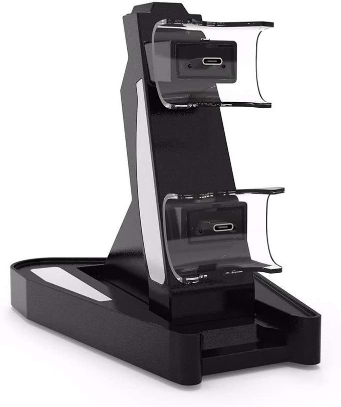 Photo 1 of Dual Charging Dock Stand for PS-5 Controller, Charging Cradle Holder Station Stand for Play-Station 5 Gaming Controller